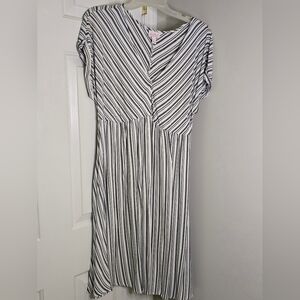 Striped Black and White Dress